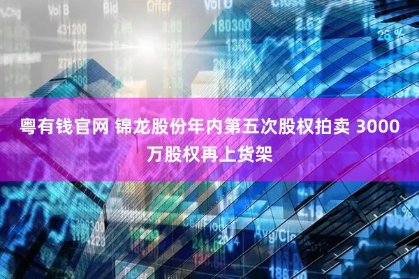 粤有钱官网 锦龙股份年内第五次股权拍卖 3000万股权再上货架