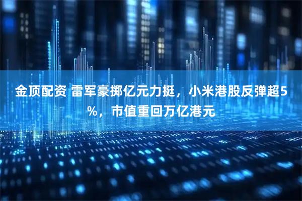 金顶配资 雷军豪掷亿元力挺，小米港股反弹超5%，市值重回万亿港元